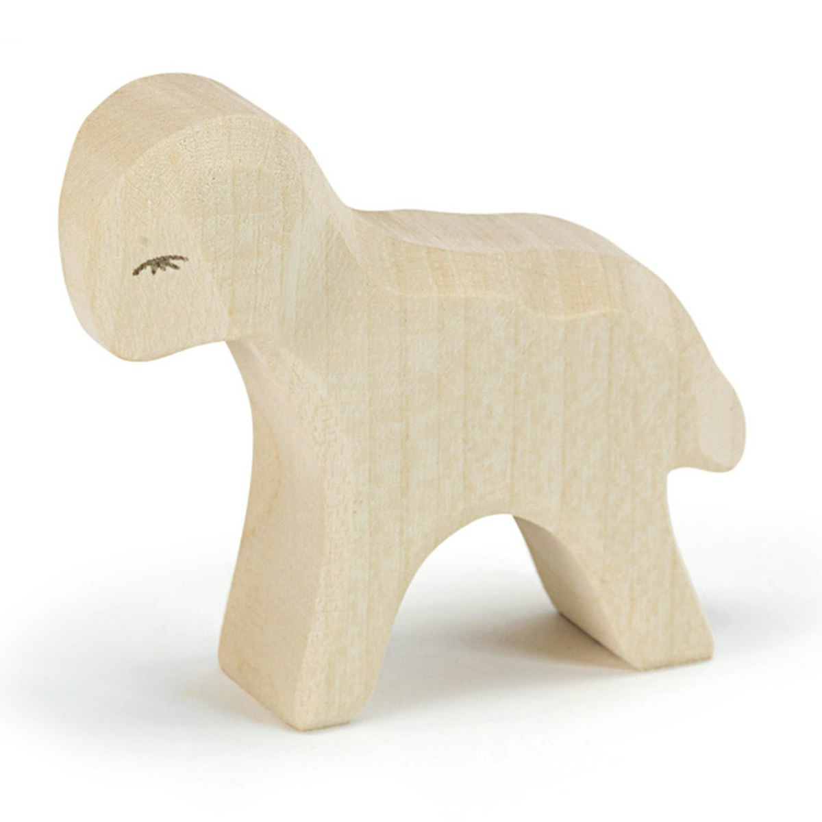 Lamm stehend für Spielwelt Holzfigur 6 cm hoch