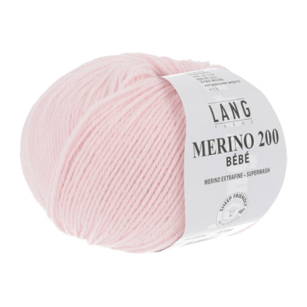 Lang Garns Merino 200 Bebe Garn 309 Rosa von Lang Yarns