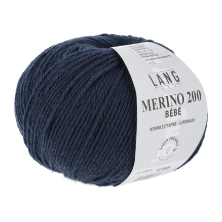 Lang Garns Merino 200 Bebe Garn 325 Navy von Lang Yarns