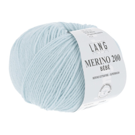 Lang Garns Merino 200 Bebe Garn 371 Eisblau von Lang Yarns