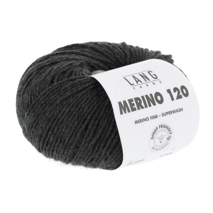 Lang Yarns Merino 120 Garn 05 Anthrazit Melange von Lang Yarns