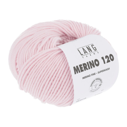 Lang Yarns Merino 120 Garn 119 Hell Rosa von Lang Yarns