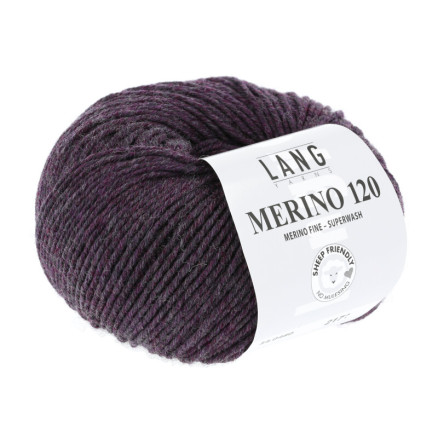 Lang Yarns Merino 120 Garn 480 Aubergine Melange Lang Yarns Merino 120 Garn 480 Aubergine Melange von Lang Yarns