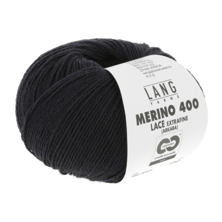 Lang Yarns Merino 400 Lace-Garn 25 Marine Melange von Lang Yarns