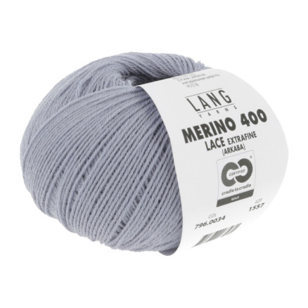 Lang Yarns Merino 400 Lace-Garn 34 Hell Denim von Lang Yarns