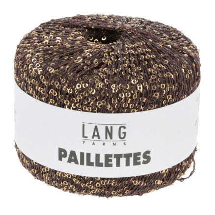 Lang Yarns Paillettes Garn 68 Braun/Gold von Lang Yarns