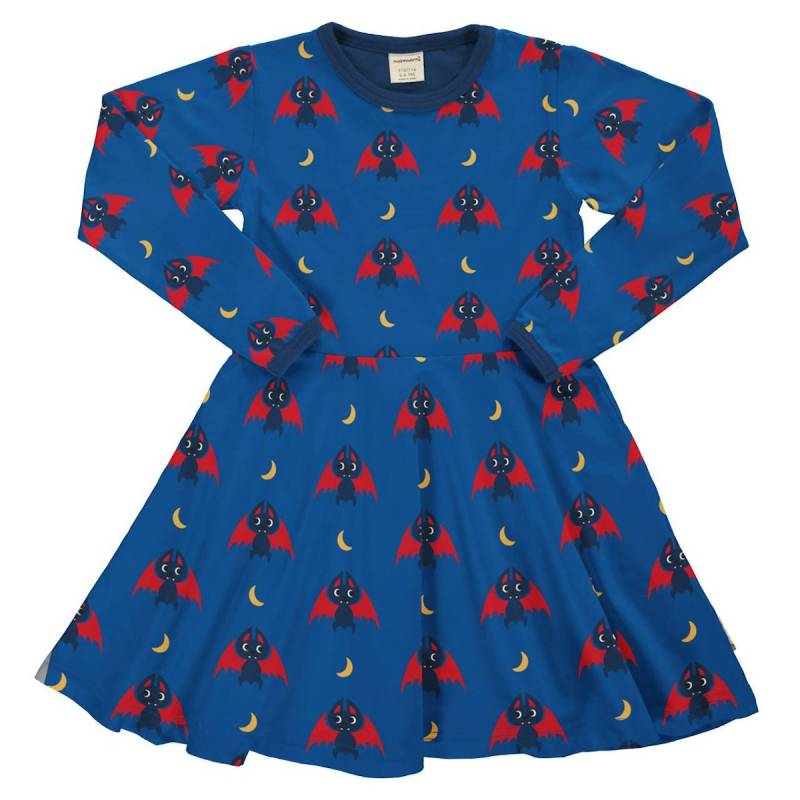 Langarm Flatterkleid Fledermaus blau 104/110 Langarm Flatterkleid Fledermaus blau 104/110