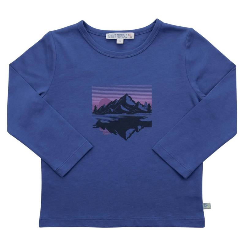 Langarmshirt Berg-Druck kobaltblau 134 Langarmshirt Berg-Druck kobaltblau 134