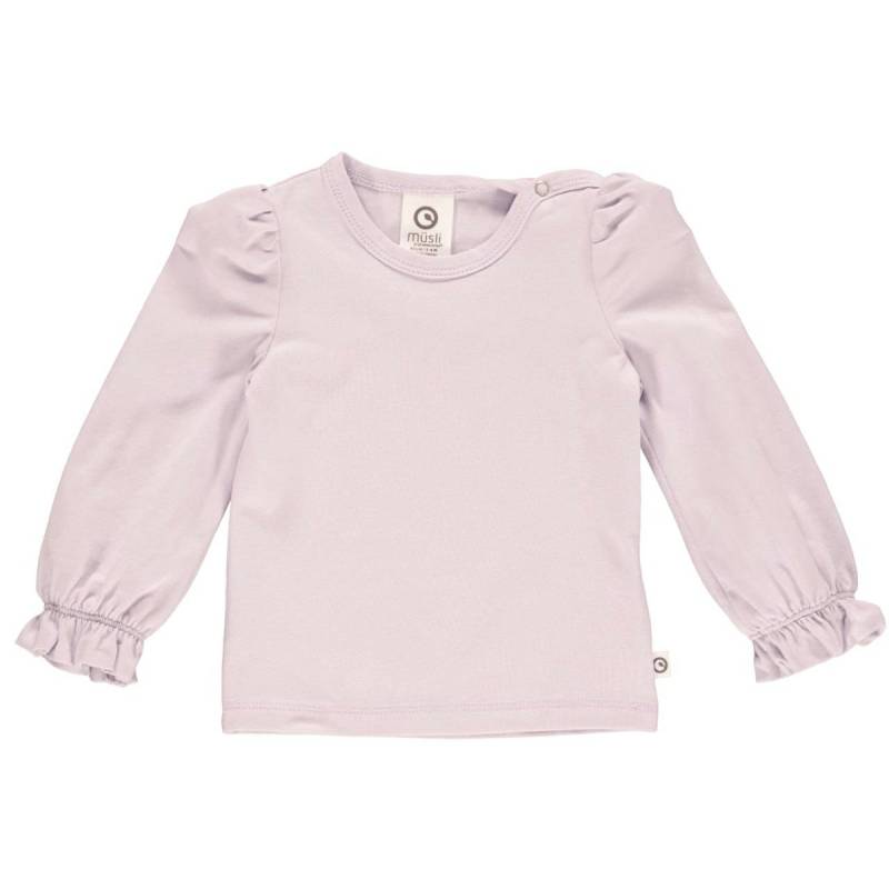 Langarmshirt Rüschenärmel helllila 68