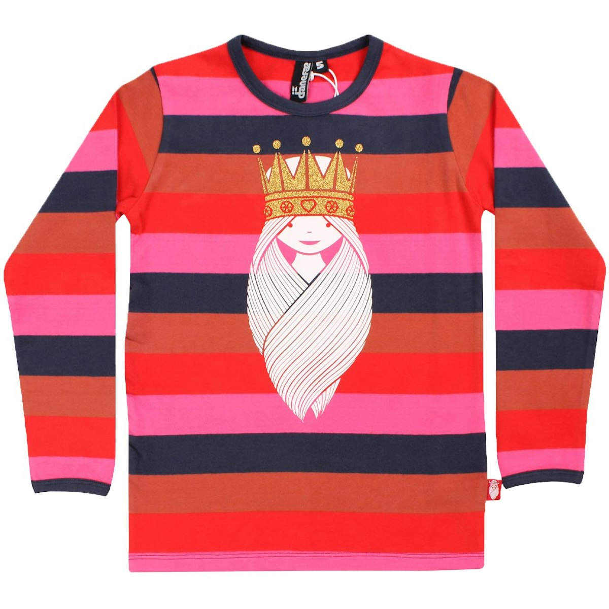 Langarmshirt Streifen Prinzessin pink 104