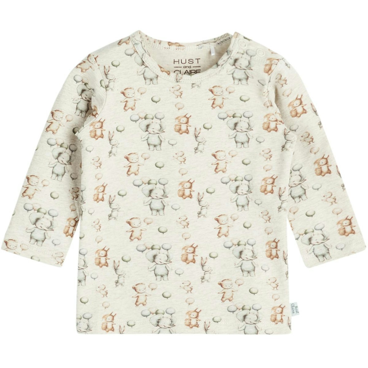Langarmshirt beige Tiermotive 62