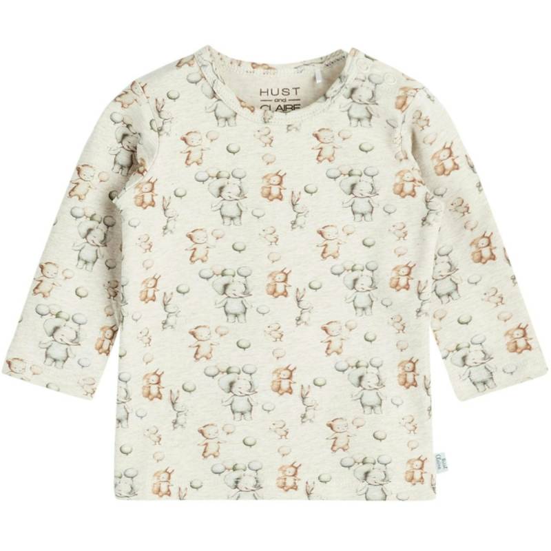 Langarmshirt beige Tiermotive 62