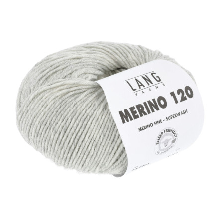 Lange Garne Merino 120 Garn 223 Hellgrau Melange von Lang Yarns