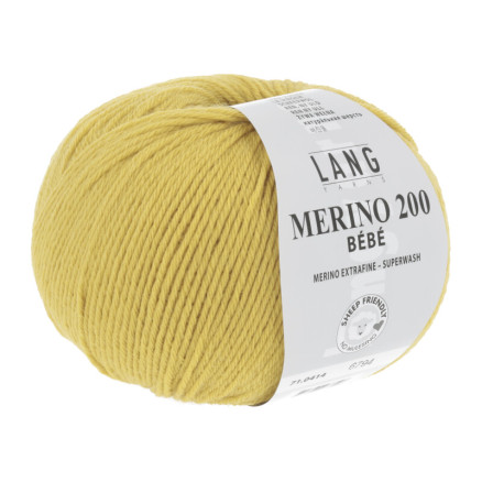 Lange Garne Merino 200 Bebe Garn 414 Solgul von Lang Yarns