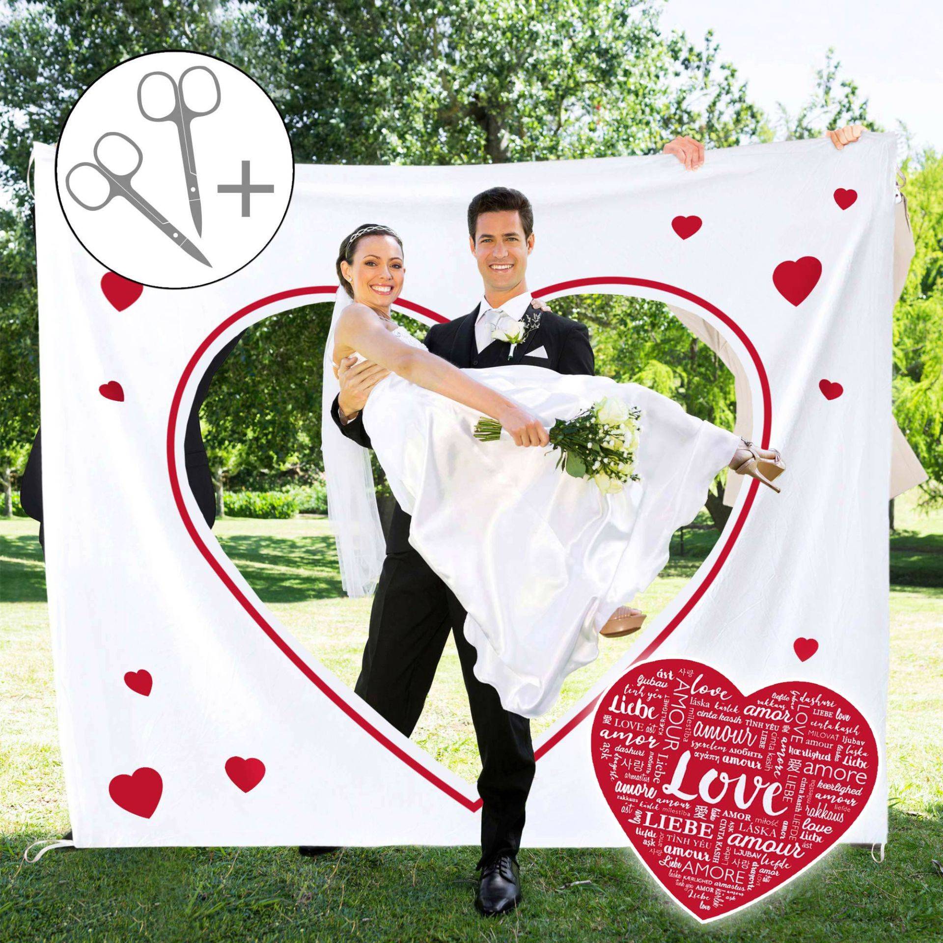 Hochzeitslaken Wortherz - zum Ausschneiden Hochzeitslaken Wortherz - zum Ausschneiden von Monsterzeug