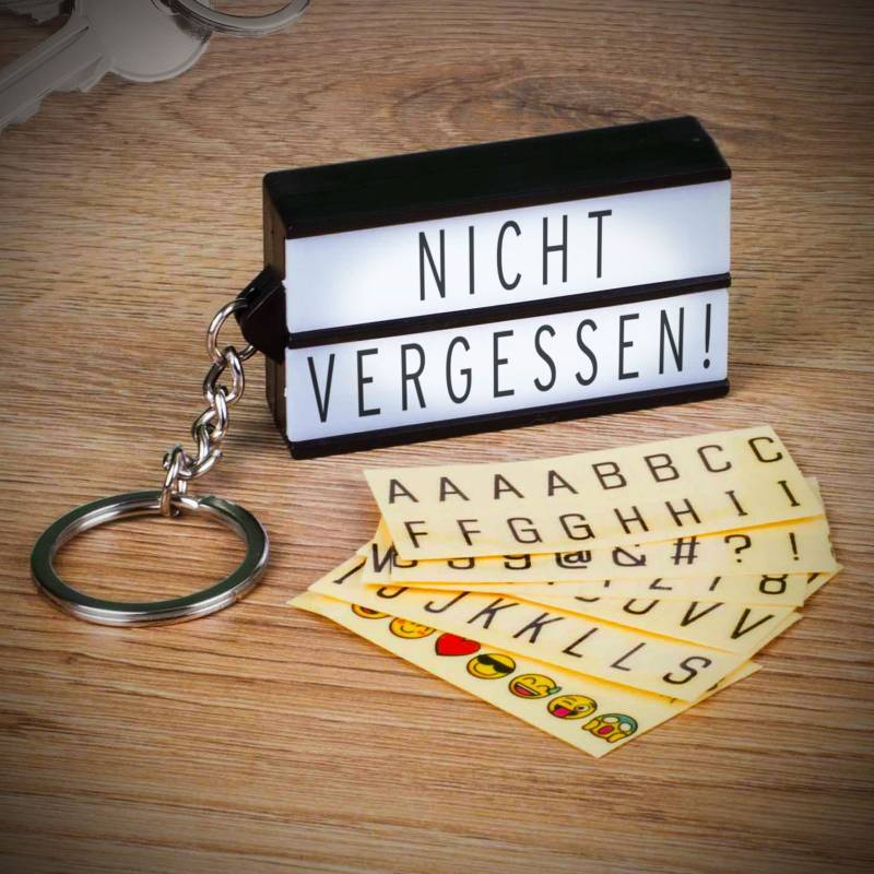 Schlüsselanhänger Mini LED Light Box von Monsterzeug