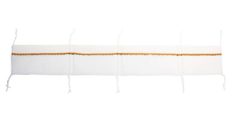 Laufgitterschutz, ecru/weiß, 340x35 cm von Childhome
