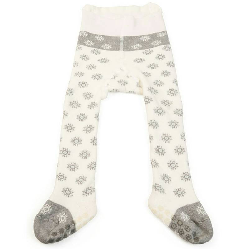 Lauflernstrumpfhose mit Stoppern weiß 62/68