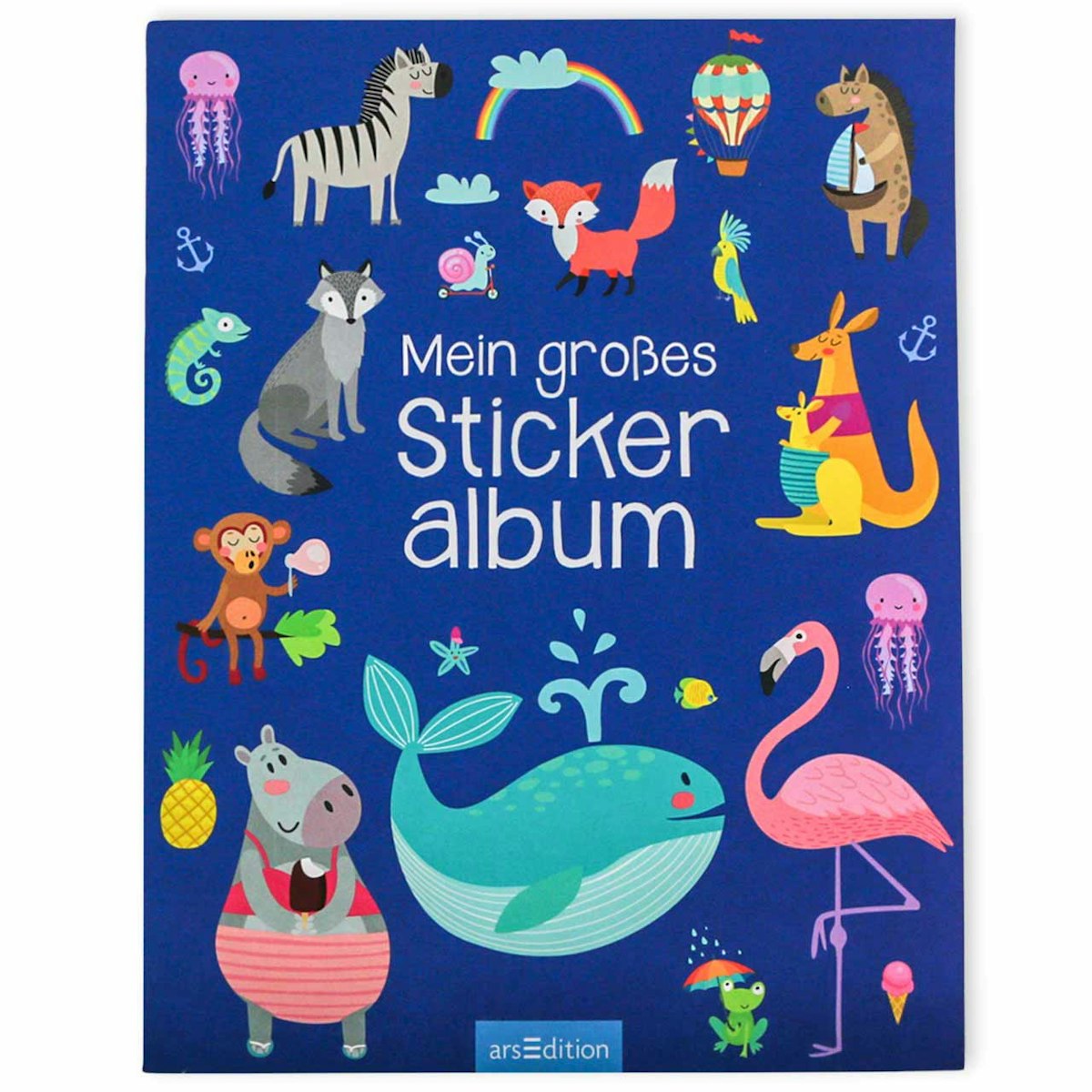 Leeres Stickeralbum – Tier-Cover