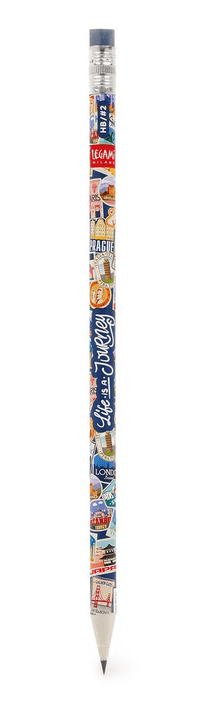 Legami - Bleistift aus Recyclingpapier - TRAVEL - HB LEAD