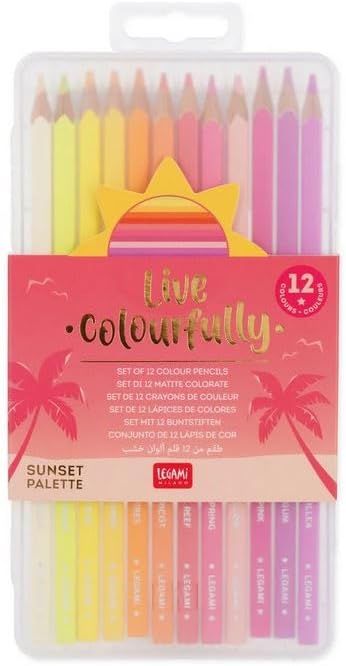 Legami - Buntstifte 12 Stk. Sunset Palette, Live Colourfully Legami - Buntstifte 12 Stk. Sunset Palette, Live Colourfully