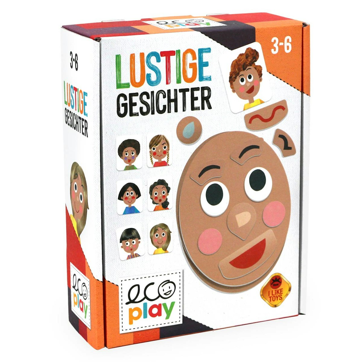 Legespiel "Lustige Gesichter" 3-6 Jahre