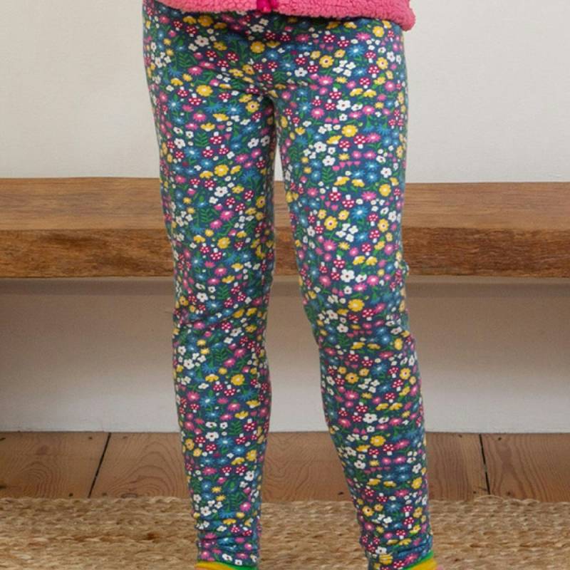 Leggings Blumenwiese navy 122