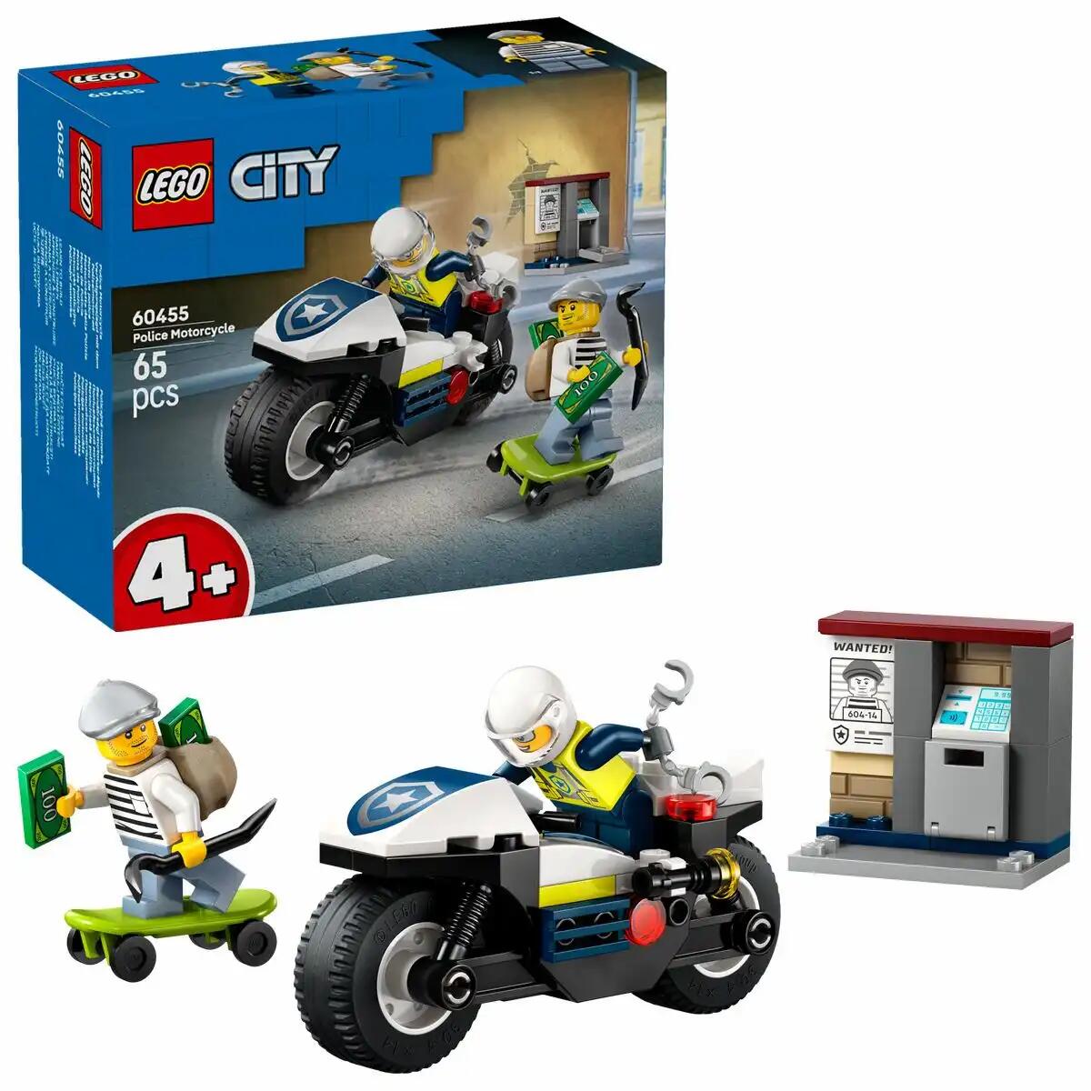Lego - CITY Verfolgungsjagd mit dem Polizeimotorrad
