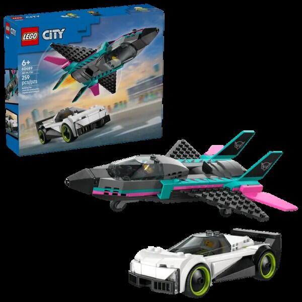 Lego - LEGO CITY Fahrzeuge Düsenflieger vs. Rennauto Lego - LEGO CITY Fahrzeuge Düsenflieger vs. Rennauto