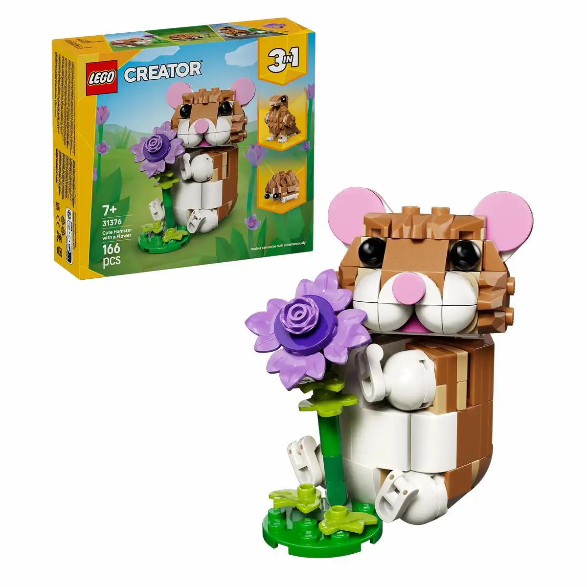 Lego - LEGO CREATOR Niedlicher Hamster mit Blume Lego - LEGO CREATOR Niedlicher Hamster mit Blume