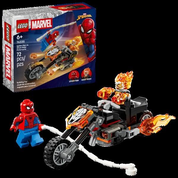 Lego - LEGO Marvel Super Heroes Spider-Man vs. Ghost Rider auf seinem Motorrad