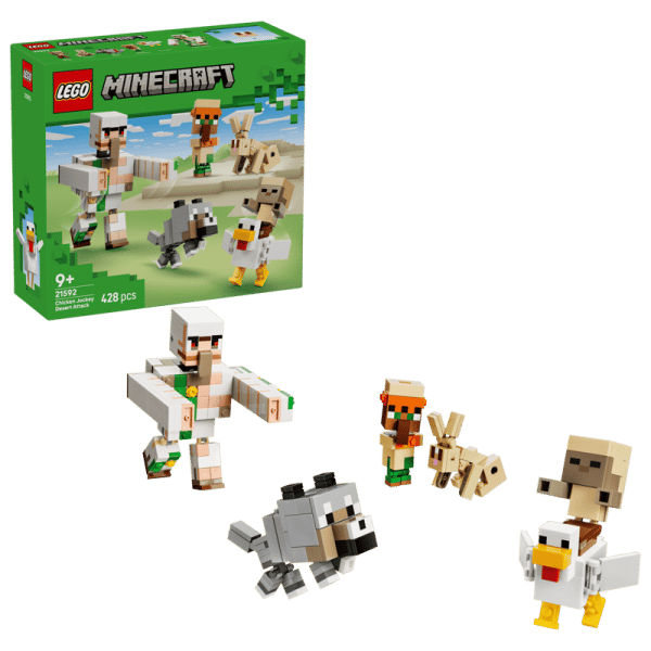 Lego - LEGO Minecraft Angriff des Hühnerreiters in der Wüste Lego - LEGO Minecraft Angriff des Hühnerreiters in der Wüste