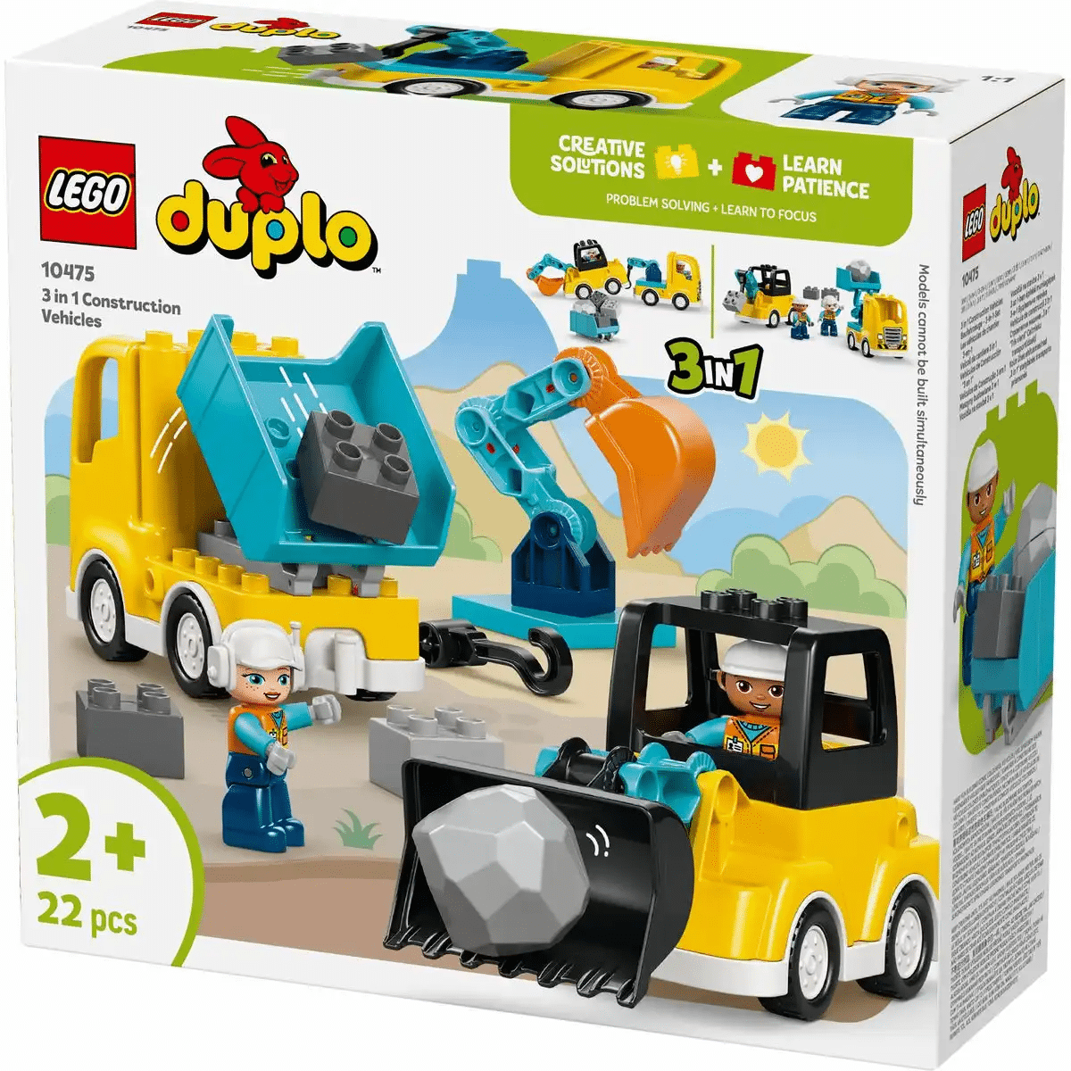 Lego - LEGO duplo Baufahrzeuge 3 in 1 Set