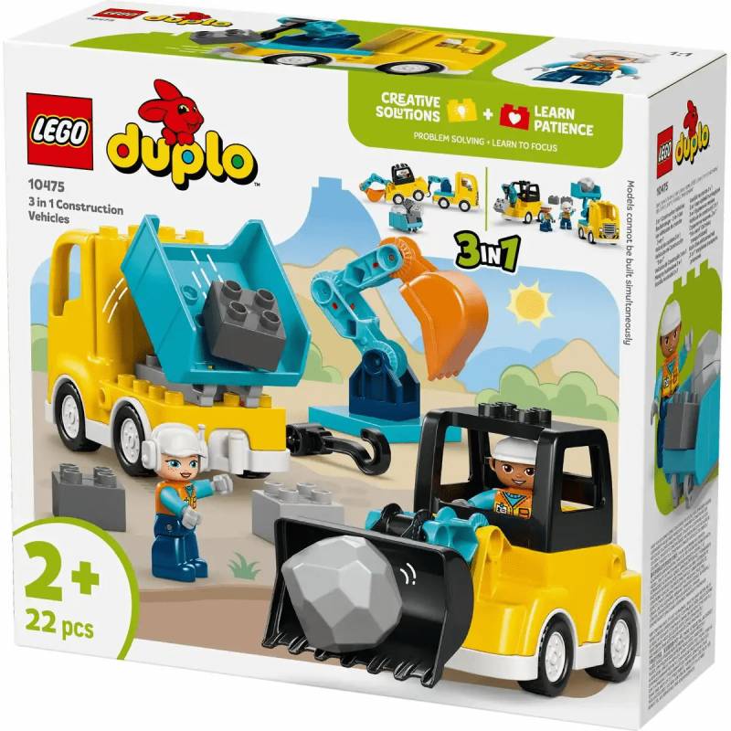 Lego - LEGO duplo Baufahrzeuge 3 in 1 Set