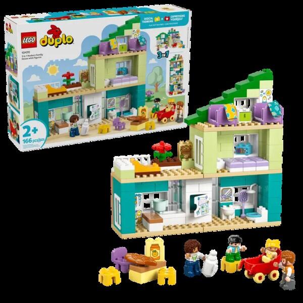 Lego - LEGO duplo Modernes Familienhaus mit Figuren 3 in 1 Set