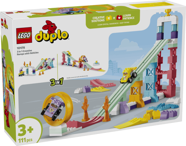 Lego - duplo Stadt Kreative Sprungschanzen mit kleinen Flitzern 3 in 1 Set