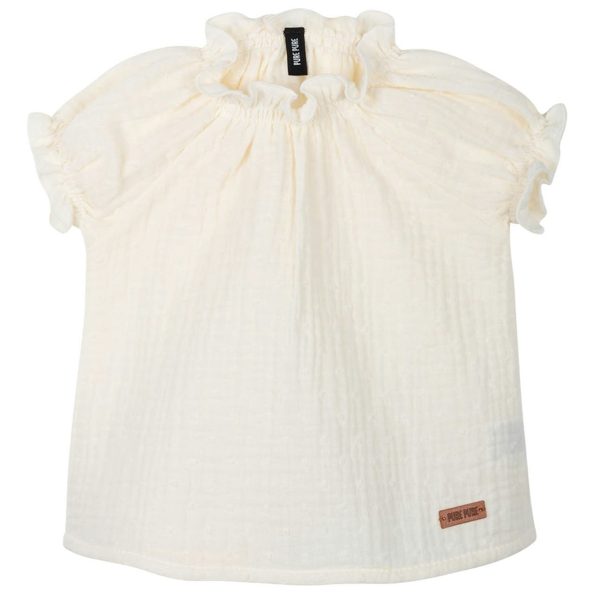 Leichte Bluse Musselin creme-weiß 80