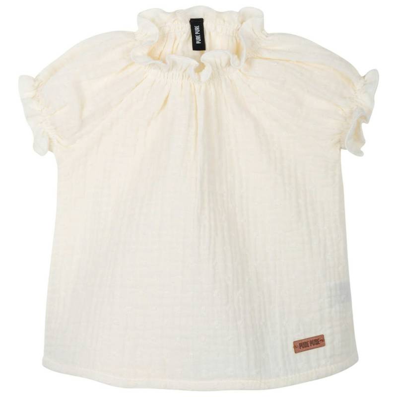 Leichte Bluse Musselin creme-weiß 80