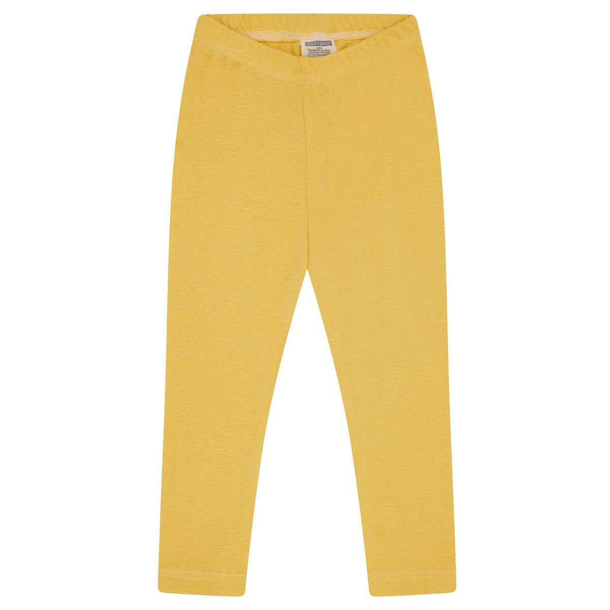 Leichte Feinripp Leggings 100% Bio Baumwolle gelb 104