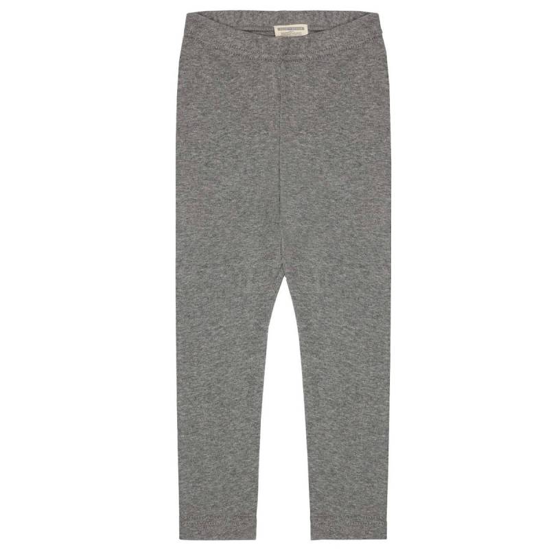 Leichte Feinripp Leggings 100% Bio Baumwolle grau 116