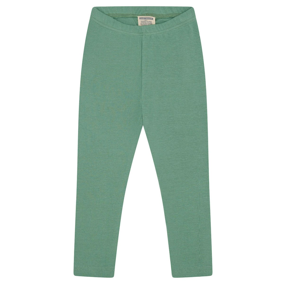 Leichte Feinripp Leggings 100% Bio Baumwolle grün 80