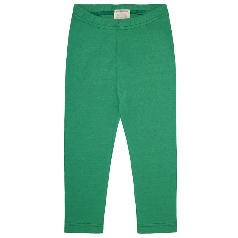 Leichte Feinripp Leggings 100% Bio Baumwolle grün 80