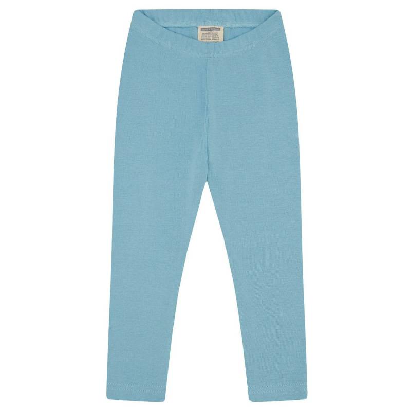 Leichte Feinripp Leggings 100% Bio Baumwolle hellblau 128