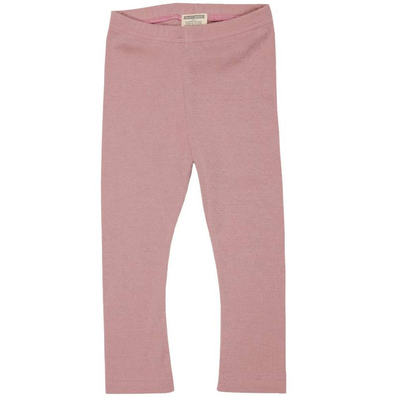 Leichte Feinripp Leggings 100% Bio Baumwolle rosa 164