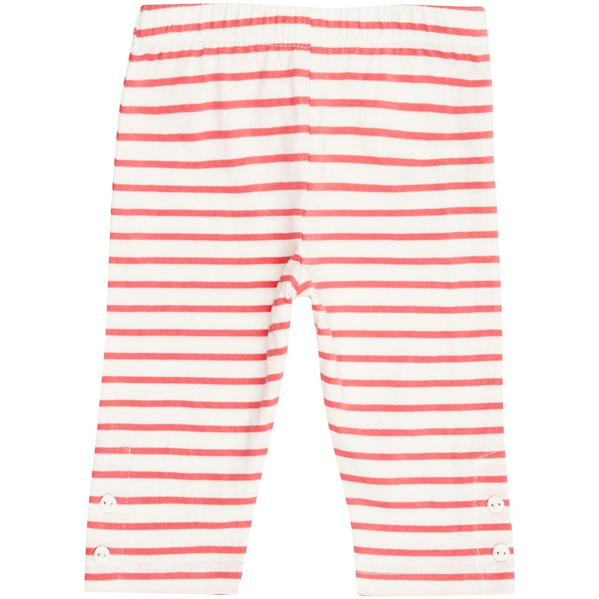 Leichte Leggings 3/4 rosa gestreift 86/92