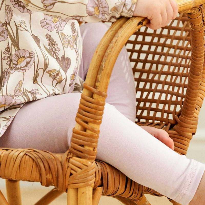 Leichte Leggings elastisch uni flieder 92 Leichte Leggings elastisch uni flieder 92
