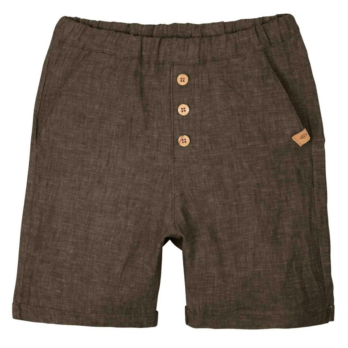 Leichte Leinen Shorts braun 98