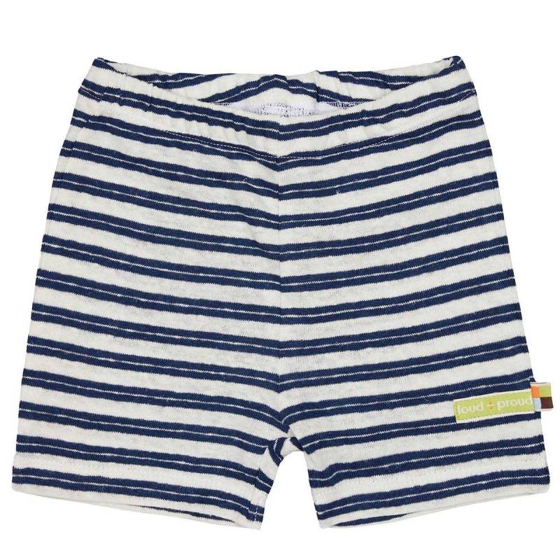 Leichte Leinen Shorts marine geringelt 74/80 Leichte Leinen Shorts marine geringelt 74/80