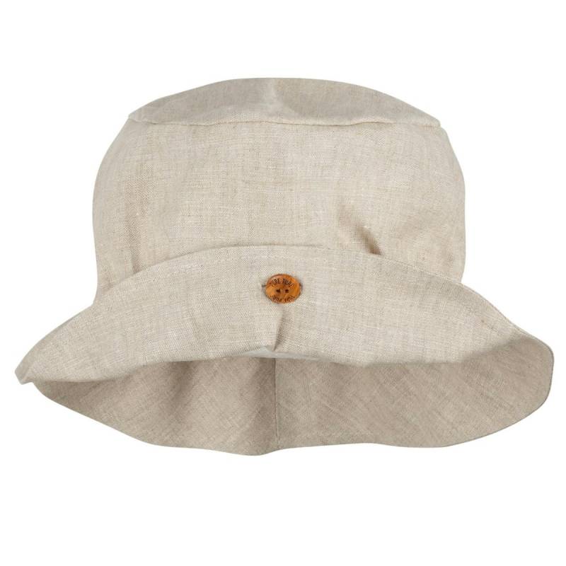 Leichte Leinen Sommermütze beige 55 Leichte Leinen Sommermütze beige 55