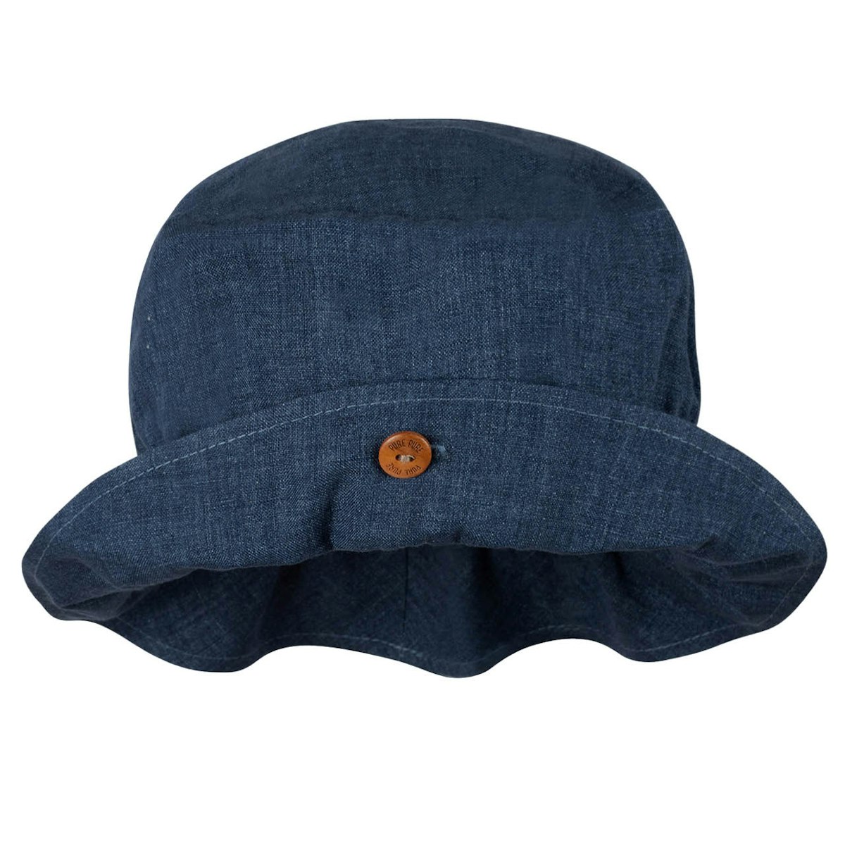 Leichte Leinen Sommermütze jeans-blau 55
